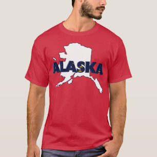 Alaska Colored State Print TShirt