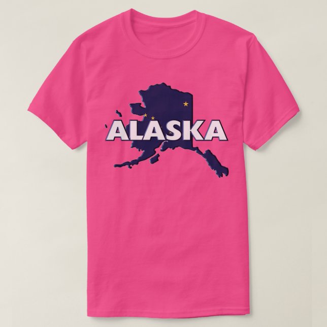Alaska Colored State Print TShirt 2 (Design Front)