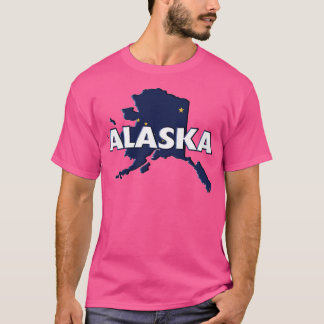 Alaska Colored State Print TShirt 2