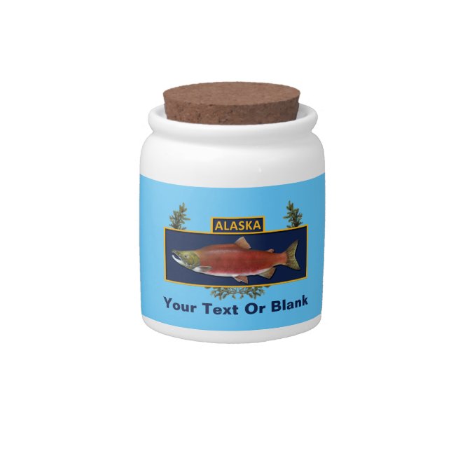 Alaska Combat Fisherman Badge Candy Jar (Front)