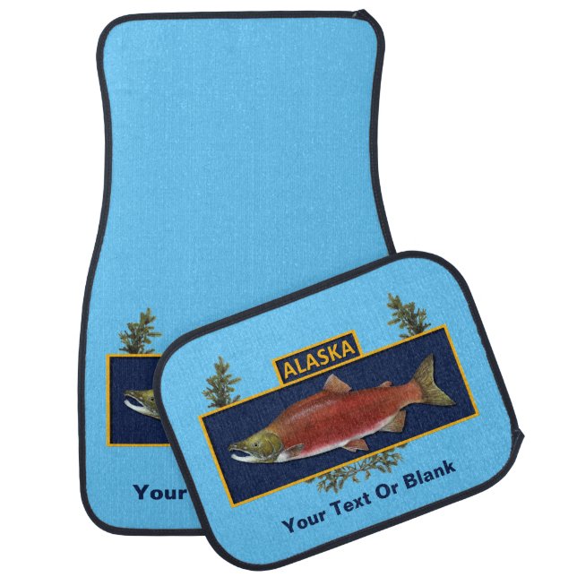 Alaska Combat Fisherman Badge Car Floor Mat (Set)