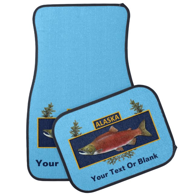 Alaska Combat Fisherman Badge Car Mat (Set)