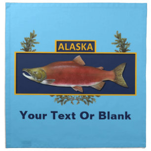 Alaska Combat Fisherman Badge Cloth Napkin