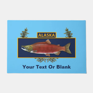 Alaska Combat Fisherman Badge Doormat