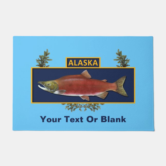 Alaska Combat Fisherman Badge Doormat (Front)