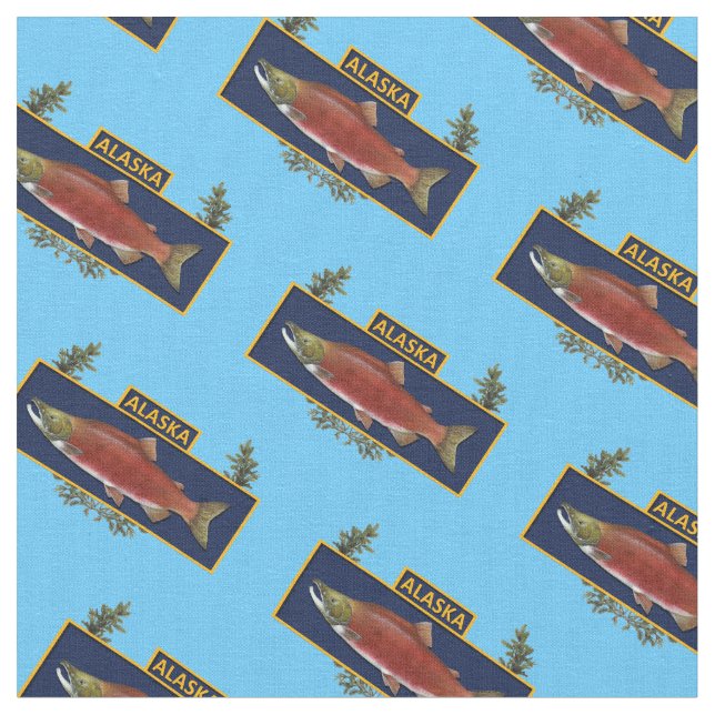 Alaska Combat Fisherman Badge Fabric (Close Up)