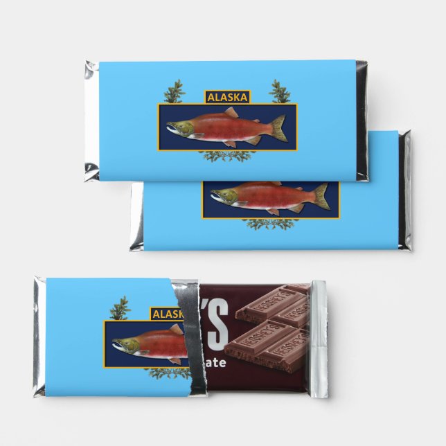 Alaska Combat Fisherman Badge Hershey Bar Favors (Front)