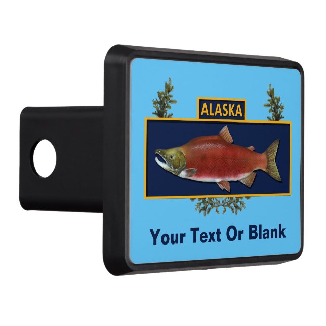 Alaska Combat Fisherman Badge Hitch Cover (Right)