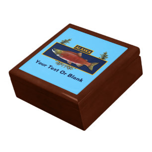 Alaska Combat Fisherman Badge Jewelry Box