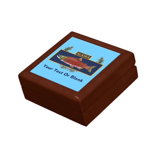 Alaska Combat Fisherman Badge Keepsake Box (Side)