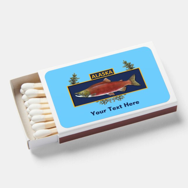 Alaska Combat Fisherman Badge Matchboxes (Front Open)