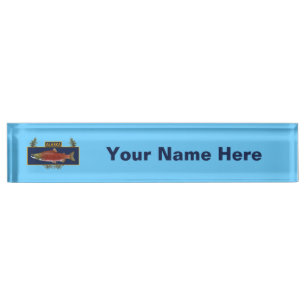 Alaska Combat Fisherman Badge Name Plate