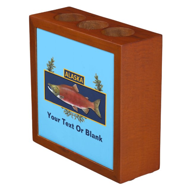 Alaska Combat Fisherman Badge Pencil/Pen Holder (Angled)