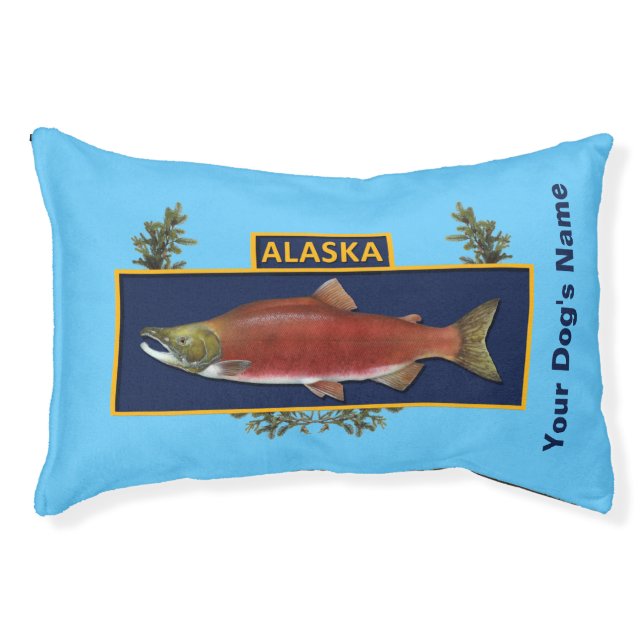 Alaska Combat Fisherman Badge Pet Bed (Front)