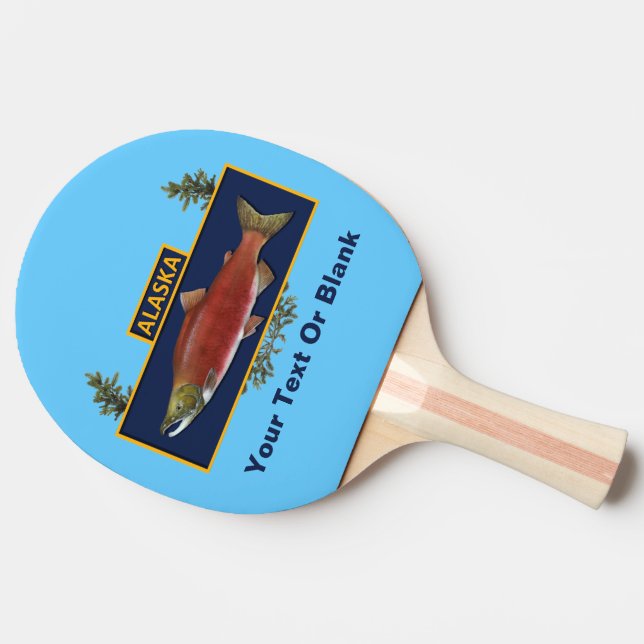 Alaska Combat Fisherman Badge Ping-Pong Paddle (Side)