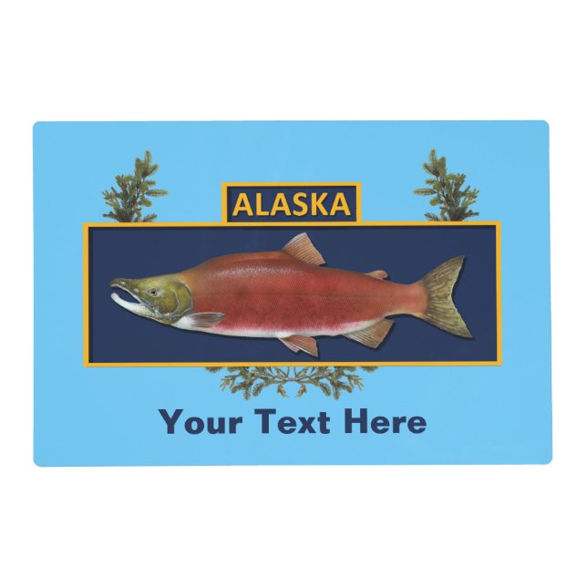 Alaska Combat Fisherman Badge Placemat (Front)