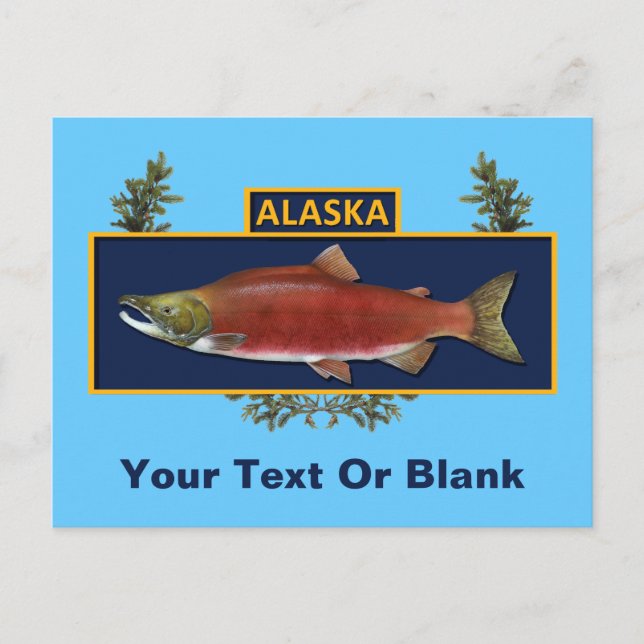 Alaska Combat Fisherman Badge Postcard (Front)