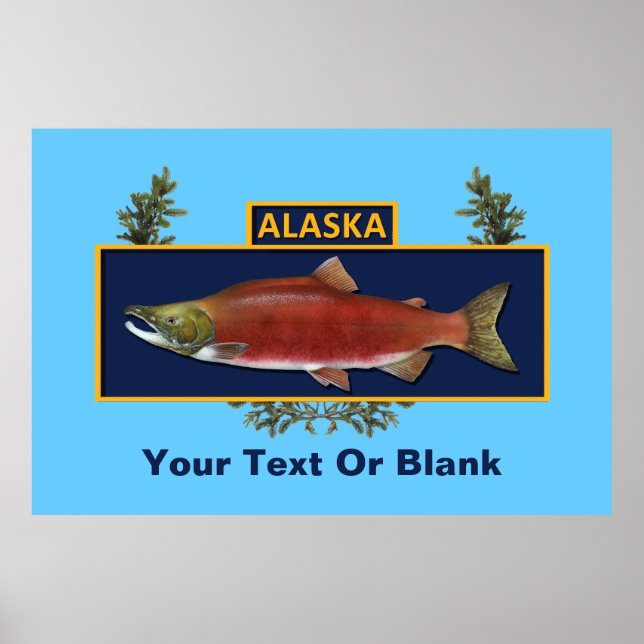 Alaska Combat Fisherman Badge Poster (Front)