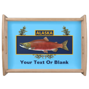 Alaska Combat Fisherman Badge Serving Tray