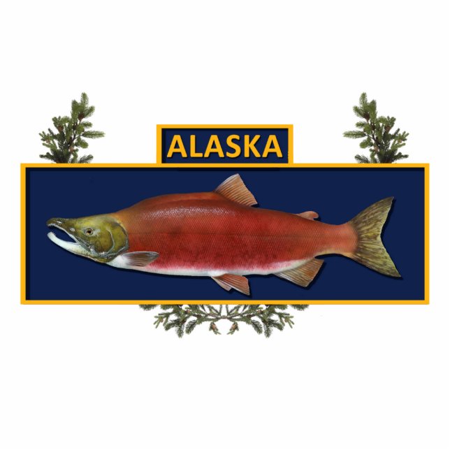 Alaska Combat Fisherman Badge Statuette (Front)