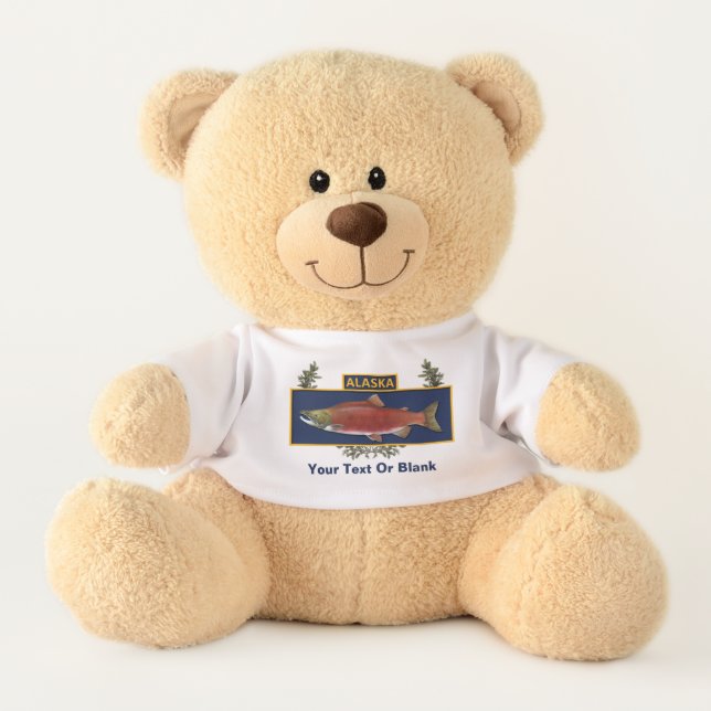 Alaska Combat Fisherman Badge Teddy Bear (Front)