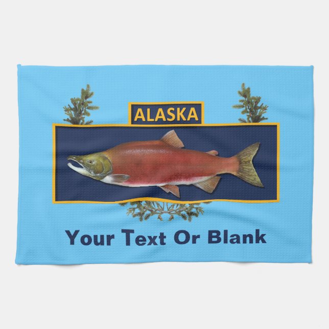 Alaska Combat Fisherman Badge Towel (Horizontal)