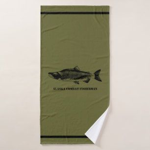 Alaska Combat Fisherman Bath Towel