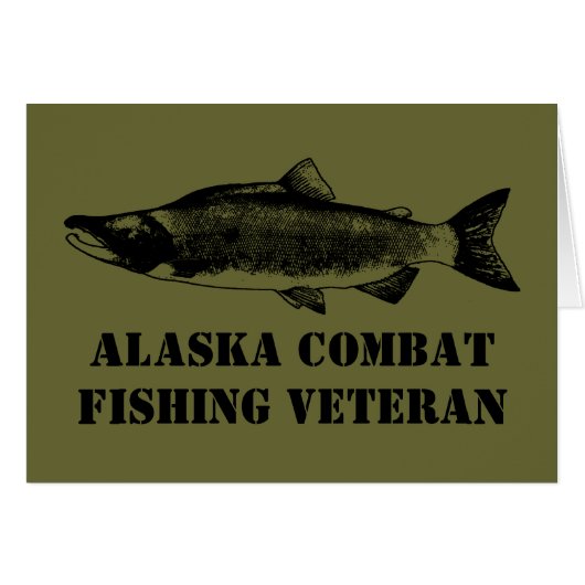 Alaska Combat Fishing Veteran Cards (Front Horizontal)