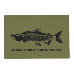 Alaska Combat Fishing Veteran Placemat
