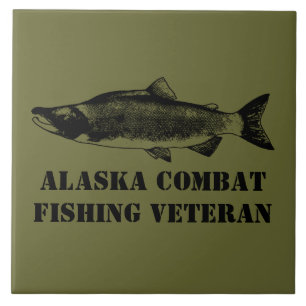Alaska Combat Fishing Veteran Tile