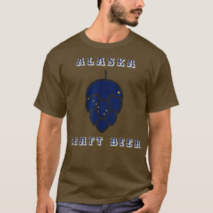 Alaska Craft Beer State Flag United States of T-Shirt