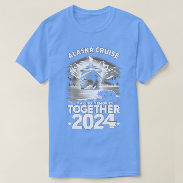 Alaska Cruise 2024 Matching Family Friends TShirt (Design Front)