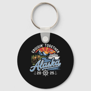 Alaska Cruise 2025 Family Summer Vacation Travel M Keychain