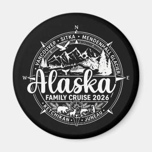 Alaska Cruise 2026 Family Alaskan Vacation Magnet