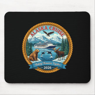 Alaska Cruise 2026 Matching Friends And Family Gro Mouse Pad