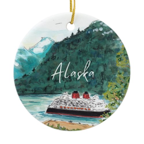 Alaska Cruise Christmas Ornament