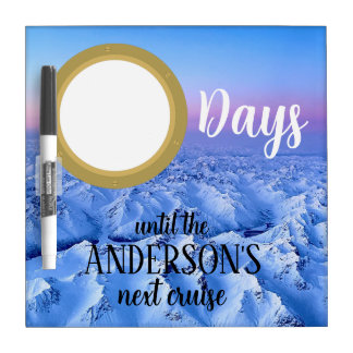 Alaska Cruise Countdown Days Dry Erase Board