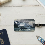 Alaska Cruise Cruising Ship on Ocean Luggage Tag<br><div class="desc">This design was created though digital art.  It may be personalized by choosing the  customize further option.

Contact me at colorflowcreations@gmail.com if you with to have this design on another product.  

   See more of my creations or follow me at www.facebook.com/colorflowcreations,  www.instagram.com/colorflowcreations,  www.twitter.com/colorflowart,  and www.pinterest.com/colorflowcreations.</div>