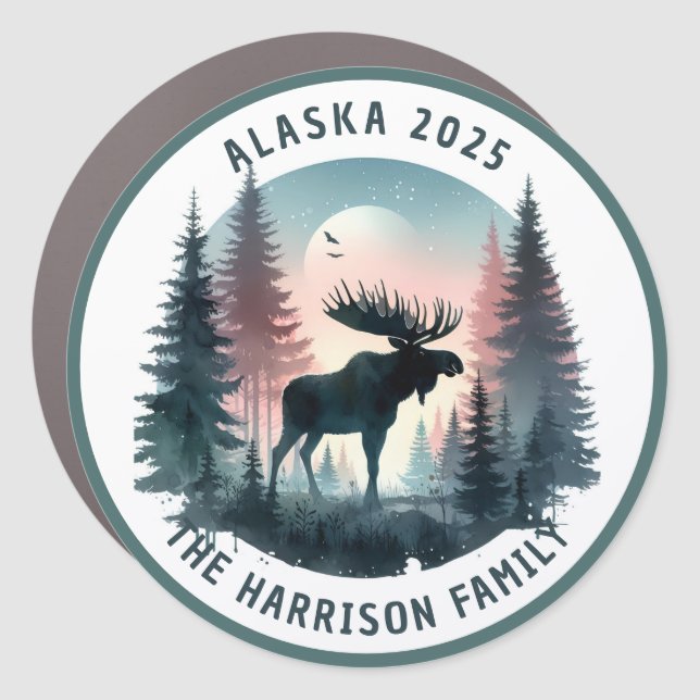 Alaska Cruise Decor Door Personalized Magnet (Front)