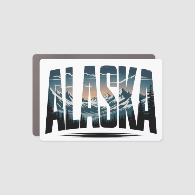 Alaska Cruise Decor Door Personalized Magnet (Front)