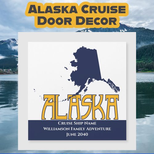 Alaska Cruise Ship Cabin Door Marker