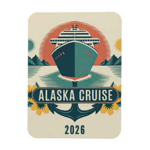 Alaska Cruise Ship Stateroom Magnet