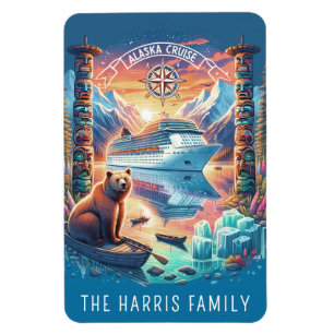 Alaska Cruise Ship Stateroom Magnet