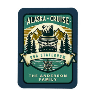 Alaska Cruise Ship Stateroom Magnet