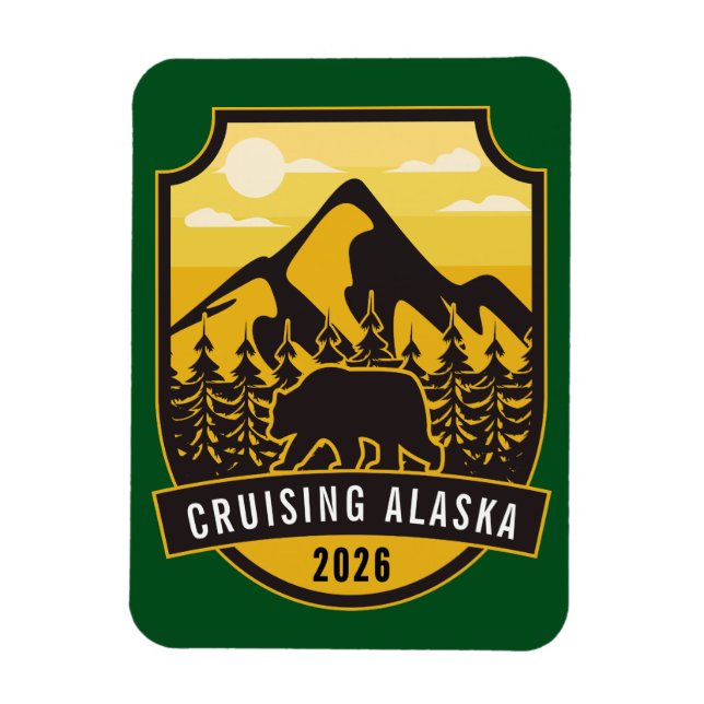 Alaska Cruise Ship Stateroom Magnet (Vertical)