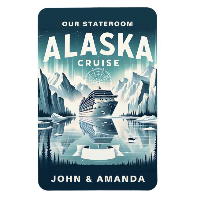 Alaska Cruise Ship Stateroom Magnet (Vertical)