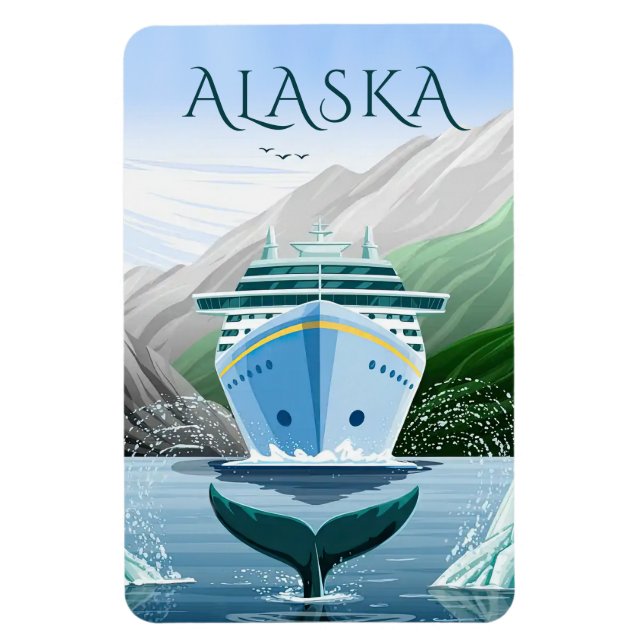 Alaska Cruise Ship Stateroom Magnet (Vertical)