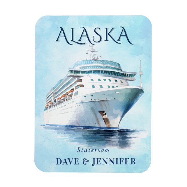 Alaska Cruise Ship Stateroom Magnet (Vertical)