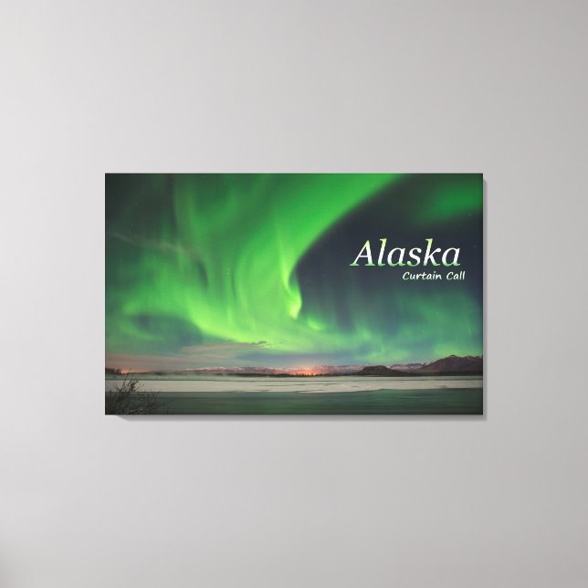 Alaska Curtain Call Canvas Print (Front)