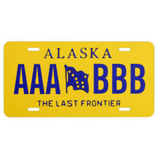Alaska Custom License Plate